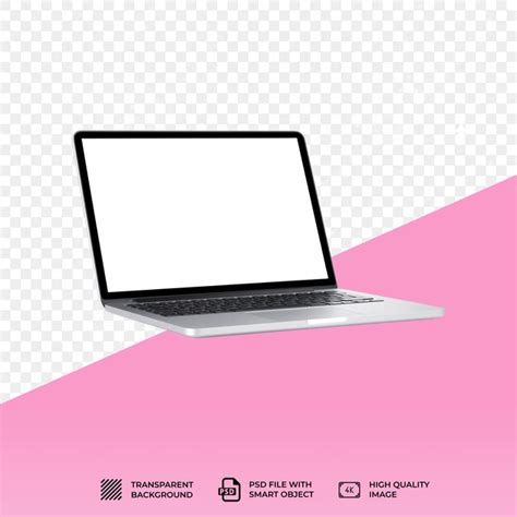 Psd laptop mockup isolated on transparent background | Premium PSD