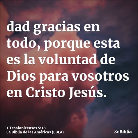 1 Tesalonicenses 5:18 - Biblia
