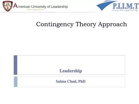 Image result for Characteristics of Contingency Theory