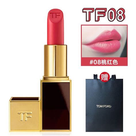 TOM FORD汤姆福特黑金黑管唇膏口红tf08 tf16 tf80 TF/tf口红 08#FLAMINGO桃红色【图片 价格 品牌 评论】-京东