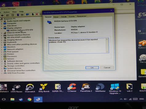 Code 43 Device Manager 的图像结果