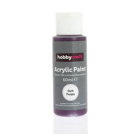 Dark Purple Acrylic Craft Paint 60ml | Hobbycraft
