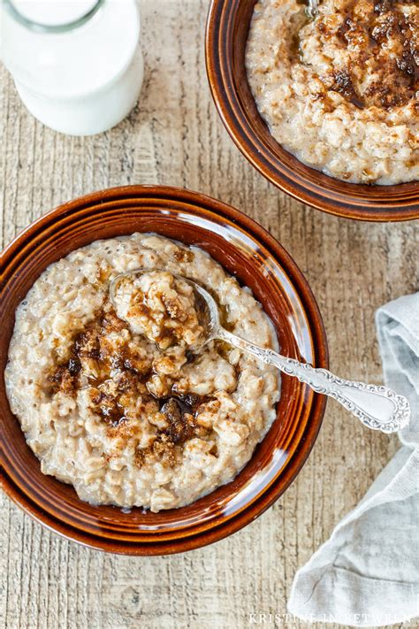 Brown Sugar Cinnamon Oatmeal | Kristine in Between