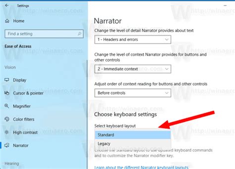 Windows 10 Narrator Keyboard Shortcuts 的图像结果