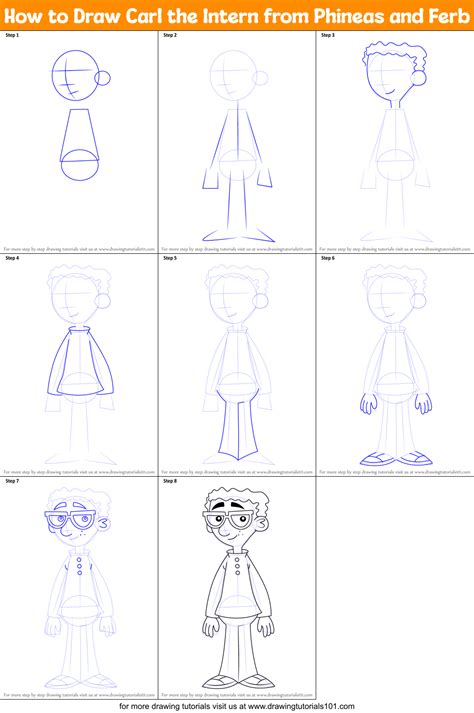 How to Draw Carl the Intern from Phineas and Ferb (Phineas and Ferb ...