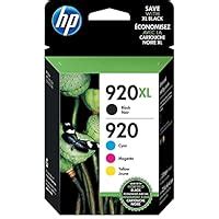 HP 920XL/920 High Yield Black and Standard Color Ink, Combo Pack ...