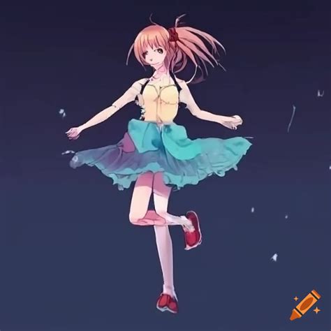 Animated gif of a dancing anime girl