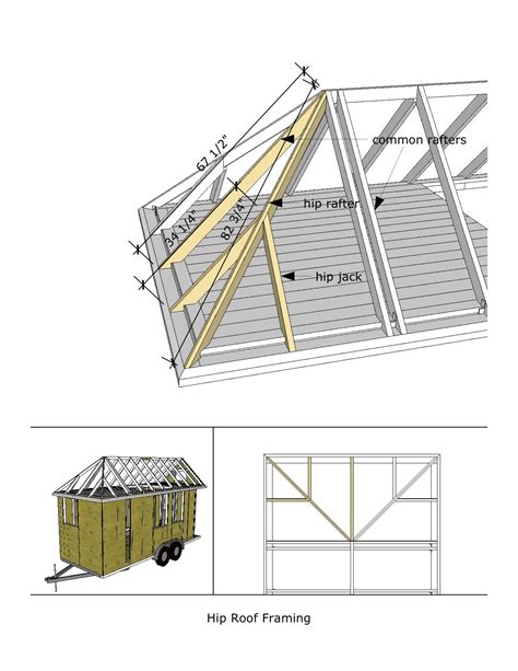 Wood Roof Framing Diagram