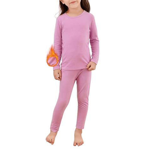 Zando Ultra Soft Thermal Underwear for Girls Long Underwear Kids Long ...
