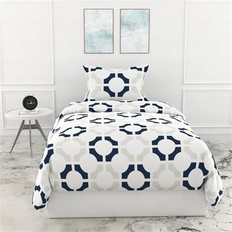 LORETO – A QUALITY LINEN BRAND 144 TC 100% Cotton Bedsheet for Single ...