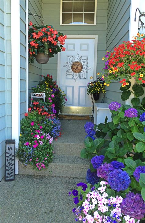 22 Front Porch Flower Garden Ideas To Consider | SharonSable