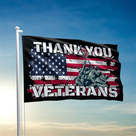 Thank You Veterans Flag – I Love My Freedom