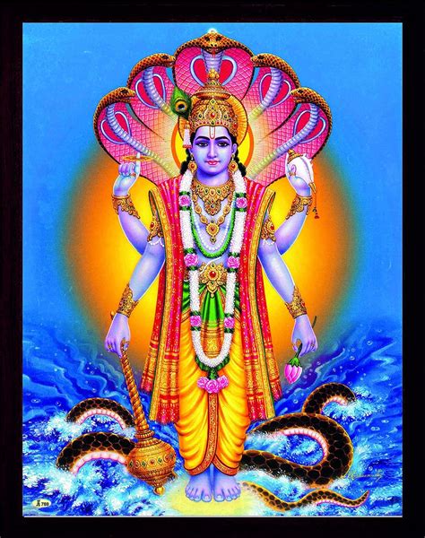 HandicraftStore Supreme Lord Vishnu in sea with his India | Ubuy