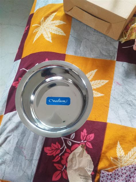 Buy Neelam Stainless Steel 12 22 Gauge Flat Bottom Tope, 1950 ml ...