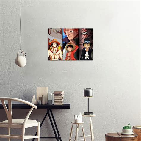 Buy Gethiggr Anime Poster One Piece Poster Luffy Ace Sabo Canvas HD ...