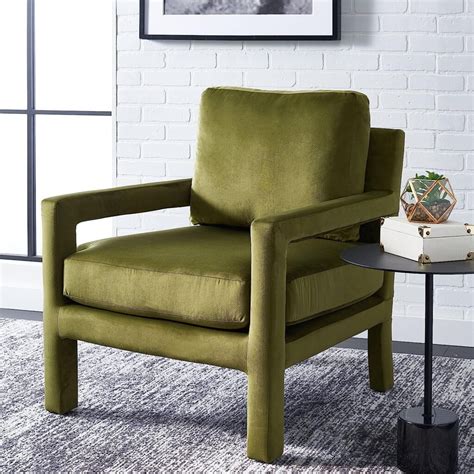 Rustic Green Accent Chair