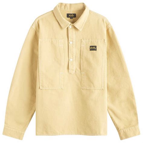 Stan Ray Men's Popover Painters Shirt in Khaki Bedford Cord Stan Ray