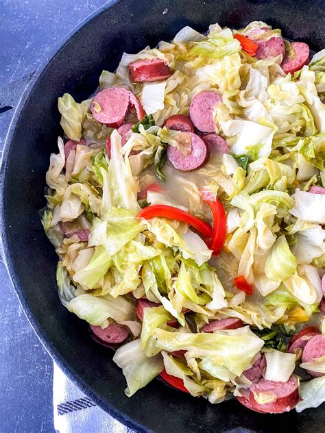 Cabbage and Sausage Skillet Recipe - Southern Kissed
