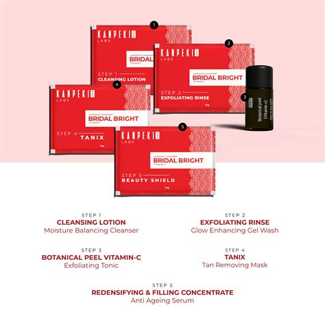 Buy Kanpeki Labs Pro 10 Step Bridal Bright Facial Kit For Women ...