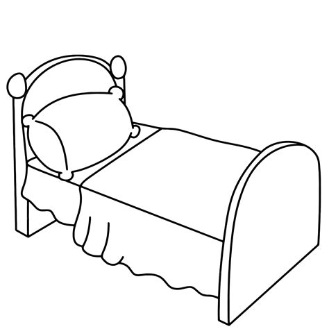 Premium Vector | Bed furniture cartoon doodle kawaii anime coloring ...