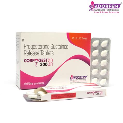 Corpogest sr 300 - Progesterone Sustained Release Tablets - Cheminnova ...