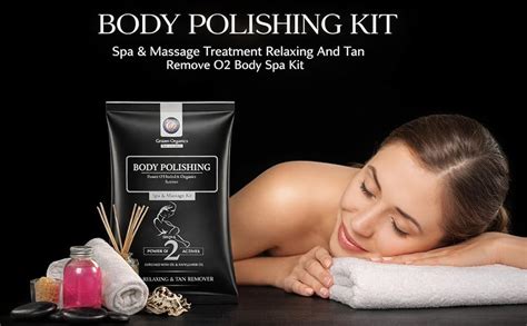 Buy O2 Green Organics Body Polishing Spa & Massage Kit, 4-Step Ritual ...