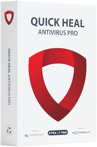 Quick Heal | Antivirus Pro Latest Version | 5 Users | 1 Year (Physical ...