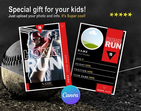 Baseball Card Template 的图像结果