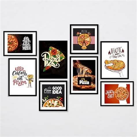 ARTELLY Pizza Kitchen Quotes Framed Wall Posters Photo Frames for ...