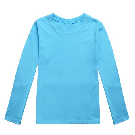 WhouRiu Toddler Girls' T Shirts Long Sleeve Solid Prints Loose T Shirt ...