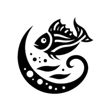 Artistic underwater motifs featuring beautiful fish graphics | Premium ...