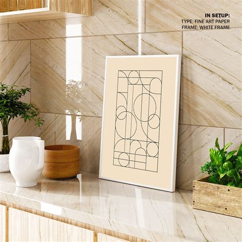 Neutral Geometry: Buy Minimalist Geometric Art Paintings – Dessine Art