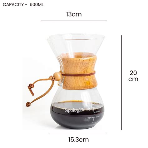 Illuminate Pour Over Drip Coffee Maker - 600ml – Sipologie