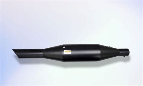 RED ROOSTER DESIGN SILENCER EXHAUST BLACK FOR ROYAL ENFIELD CLASSIC EL ...