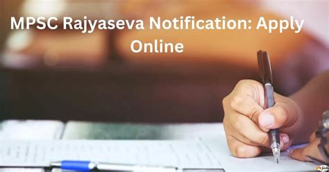 MPSC Rajyaseva Notification Out for 274 Post, Apply Online Begins From ...