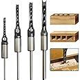 UPTODATETOOLS 4Pcs HSS Square Hole Drill,Mortising Chisel Drill Set ...
