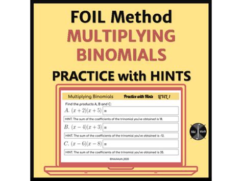 Image result for Foil Method Practice Problems