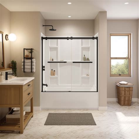 MAAX Interflo 31-in W x 60-in L x 78-in H White 5 -Piece Bathtub Shower ...