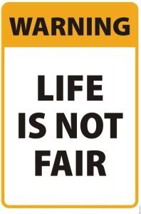 Athah Poster Motivational Quote - Life Is Not Fair Paper Print - Music ...
