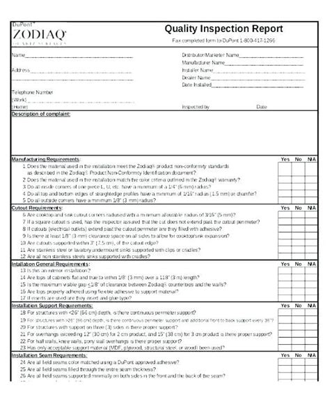 Image result for Machine Inspection Report Sample