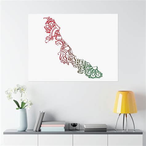 Veracruz Mexico Map Matte Poster Light - Veracruz Mexico State - Gulf ...