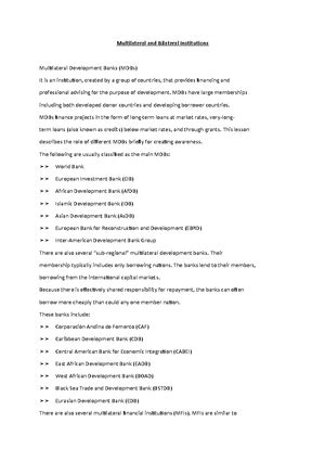 Gfm 11 - Shortest summary note - Freer Trade: Gradually, Through ...