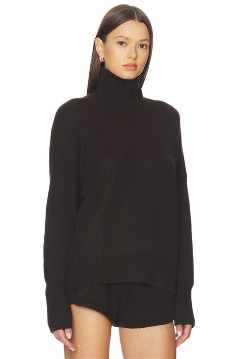 Lisa Yang Heidi Sweater in Dark Oak | REVOLVE