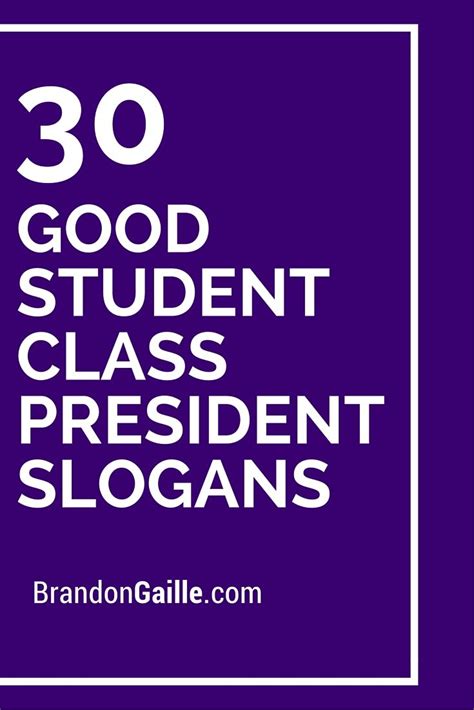 Slogan Examples of Class President 的图像结果