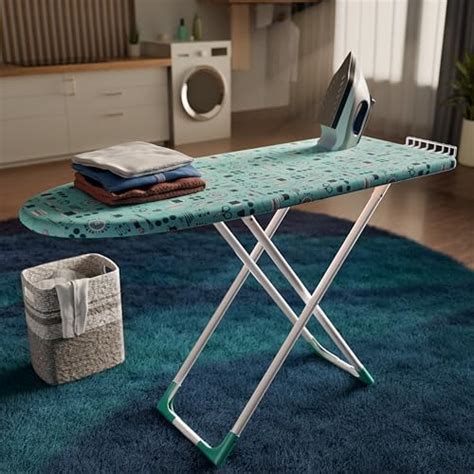 Happer Premium Wooden Ironing Board/Table with Iron Holder, Foldable ...