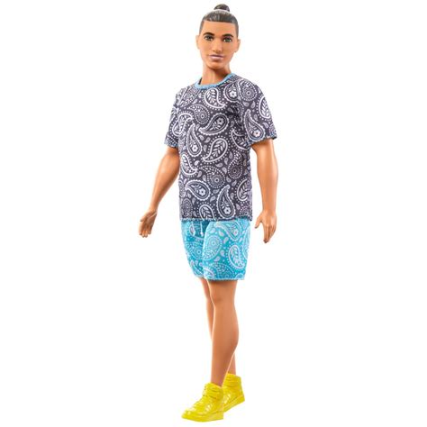 Barbie Ken Fashionista Doll #204 with Paisley Tee and Shorts