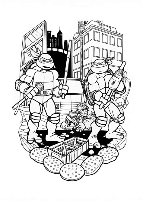 Tales Of The Teenage Mutant Ninja Turtles Coloring Pages