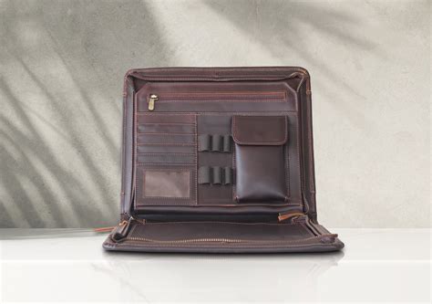 Engraved Leather Portfolio for Men/women Monogrammed Leather Portfolio ...