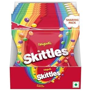 Skittles Original Chewy Fruit Candy Sharing Pack, Bite-Size Fruity ...