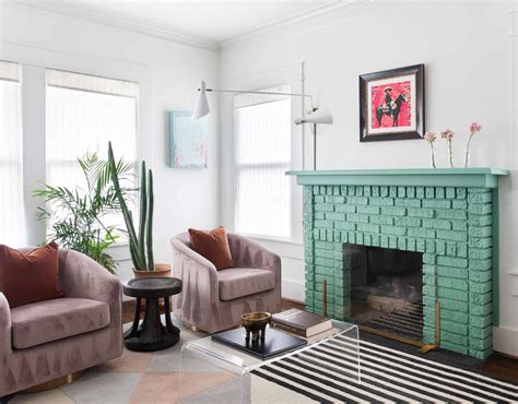 34 Painted Brick Fireplace Ideas for a Fresh Look